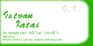 istvan katai business card